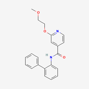 molecular formula C21H20N2O3 B2906832 N-([1,1'-biphenyl]-2-yl)-2-(2-methoxyethoxy)isonicotinamide CAS No. 2034389-30-3