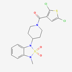 (2,5-dichlorothiophen-3-yl)(4-(3-methyl-2,2-dioxidobenzo[c][1,2,5]thiadiazol-1(3H)-yl)piperidin-1-yl)methanone