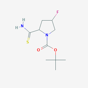 Tert-butyl 2-carbamothioyl-4-fluoropyrrolidine-1-carboxylate