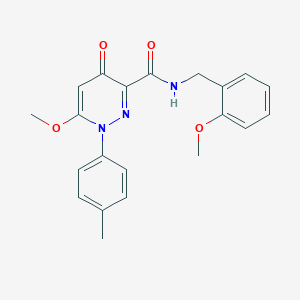 6-methoxy-N-(2-methoxybenzyl)-1-(4-methylphenyl)-4-oxo-1,4-dihydropyridazine-3-carboxamide