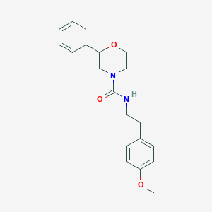 molecular formula C20H24N2O3 B2906854 N-(4-methoxyphenethyl)-2-phenylmorpholine-4-carboxamide CAS No. 950647-90-2