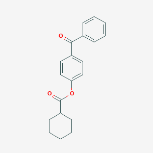 molecular formula C20H20O3 B290686 4-Benzoylphenyl cyclohexanecarboxylate 