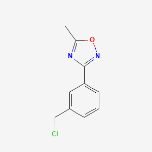 3-[3-(Chloromethyl)phenyl]-5-methyl-1,2,4-oxadiazole