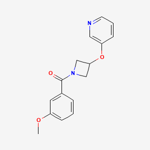 molecular formula C16H16N2O3 B2906878 (3-Methoxyphenyl)(3-(pyridin-3-yloxy)azetidin-1-yl)methanone CAS No. 2034400-53-6