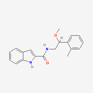 B2906879 N-(2-methoxy-2-(o-tolyl)ethyl)-1H-indole-2-carboxamide CAS No. 1797877-60-1