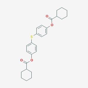 molecular formula C26H30O4S B290688 4-({4-[(Cyclohexylcarbonyl)oxy]phenyl}sulfanyl)phenyl cyclohexanecarboxylate 