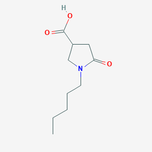 molecular formula C10H17NO3 B2906880 5-Oxo-1-pentylpyrrolidine-3-carboxylic acid CAS No. 845546-13-6