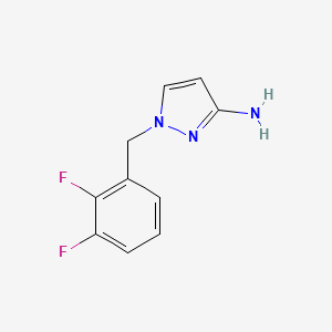 molecular formula C10H9F2N3 B2906890 1-[(2,3-Difluorophenyl)methyl]-1H-pyrazol-3-amine CAS No. 1184735-79-2