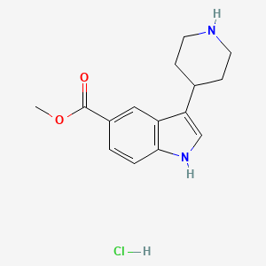 Methyl 3-(piperidin-4-yl)-1H-indole-5-carboxylate hydrochloride