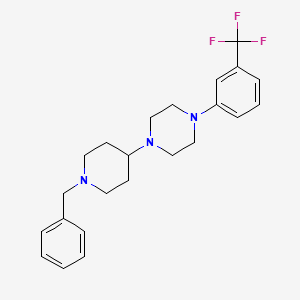 molecular formula C23H28F3N3 B2906897 1-(1-Benzylpiperidin-4-yl)-4-(3-(trifluoromethyl)phenyl)piperazine CAS No. 416862-35-6