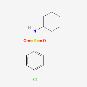 molecular formula C12H16ClNO2S B2906910 4-chloro-N-cyclohexylbenzenesulfonamide CAS No. 7454-53-7