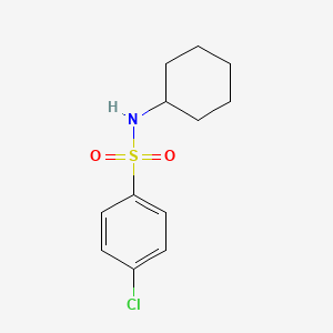 molecular formula C12H16ClNO2S B2906910 4-氯-N-环己基苯磺酰胺 CAS No. 7454-53-7