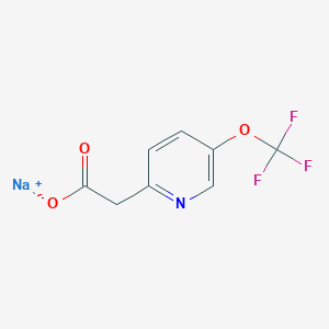 molecular formula C8H5F3NNaO3 B2906911 Sodium 2-(5-(trifluoromethoxy)pyridin-2-yl)acetate CAS No. 2040079-28-3