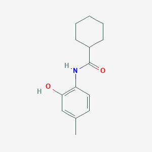 molecular formula C14H19NO2 B290692 N-(2-hydroxy-4-methylphenyl)cyclohexanecarboxamide 