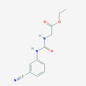 Ethyl 2-{[(3-cyanophenyl)carbamoyl]amino}acetate