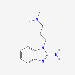 molecular formula C12H18N4 B2906955 1-(3-Dimethylamino-propyl)-1H-benzoimidazol-2-ylamine CAS No. 38652-80-1