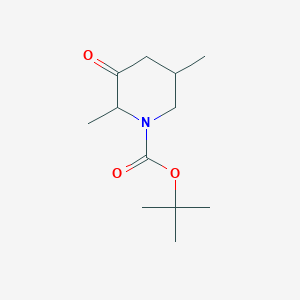 molecular formula C12H21NO3 B2906958 Tert-butyl 2,5-dimethyl-3-oxopiperidine-1-carboxylate CAS No. 2470440-75-4