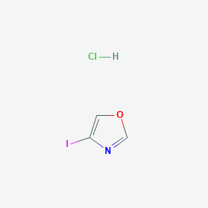 molecular formula C3H3ClINO B2906978 4-Iodo-1,3-oxazole hydrochloride CAS No. 2126178-20-7