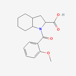 molecular formula C17H21NO4 B2906981 1-(2-methoxybenzoyl)-octahydro-1H-indole-2-carboxylic acid CAS No. 1102871-76-0