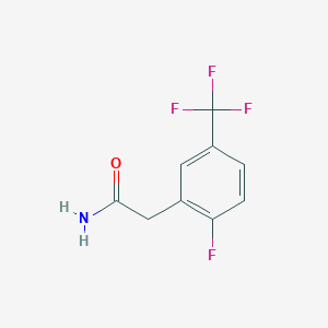 molecular formula C9H7F4NO B2906983 2-[2-Fluoro-5-(trifluoromethyl)phenyl]acetamide CAS No. 2514625-17-1