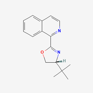 molecular formula C16H18N2O B2906992 (R)-4-(tert-Butyl)-2-(isoquinolin-1-yl)-4,5-dihydrooxazole CAS No. 1402851-53-9