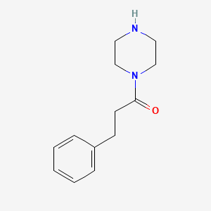 molecular formula C13H18N2O B2906999 3-Phenyl-1-(piperazin-1-yl)propan-1-one CAS No. 117132-90-8