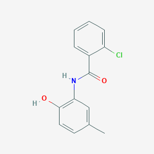 molecular formula C14H12ClNO2 B290700 2-chloro-N-(2-hydroxy-5-methylphenyl)benzamide 