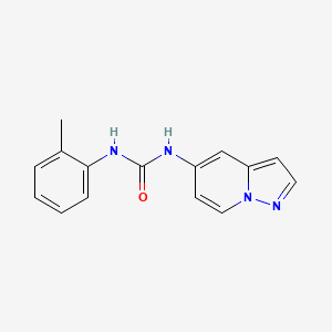 molecular formula C15H14N4O B2907012 1-(Pyrazolo[1,5-a]pyridin-5-yl)-3-(o-tolyl)urea CAS No. 2034339-14-3