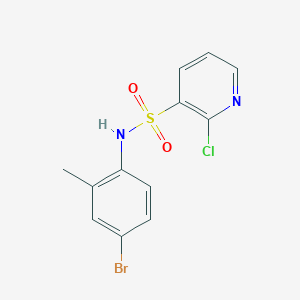 molecular formula C12H10BrClN2O2S B2907016 N-(4-bromo-2-methylphenyl)-2-chloropyridine-3-sulfonamide CAS No. 1147516-92-4