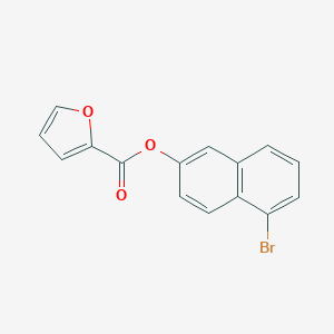 molecular formula C15H9BrO3 B290702 5-Bromo-2-naphthyl 2-furoate 