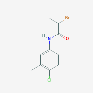 molecular formula C10H11BrClNO B2907029 2-Bromo-N-(4-chloro-3-methylphenyl)propanamide CAS No. 1225909-46-5