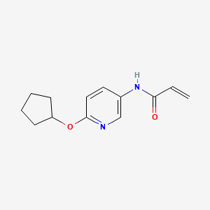 molecular formula C13H16N2O2 B2907032 N-(6-Cyclopentyloxypyridin-3-yl)prop-2-enamide CAS No. 2175580-85-3