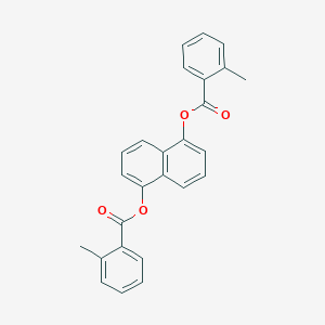 molecular formula C26H20O4 B290705 5-[(2-Methylbenzoyl)oxy]-1-naphthyl 2-methylbenzoate 