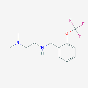 molecular formula C12H17F3N2O B2907052 N,N-dimethyl-N'-[2-(trifluoromethoxy)benzyl]ethane-1,2-diamine CAS No. 926238-22-4