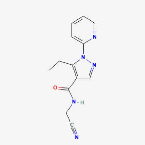 N-(cyanomethyl)-5-ethyl-1-(pyridin-2-yl)-1H-pyrazole-4-carboxamide