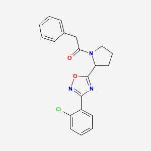 3-(2-Chlorophenyl)-5-[1-(phenylacetyl)pyrrolidin-2-yl]-1,2,4-oxadiazole