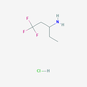 1,1,1-Trifluoropentan-3-amine hydrochloride