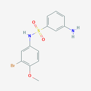 3-amino-N-(3-bromo-4-methoxyphenyl)benzenesulfonamide
