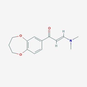 (2E)-1-(3,4-dihydro-2H-1,5-benzodioxepin-7-yl)-3-(dimethylamino)prop-2-en-1-one