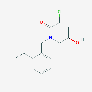 2-Chloro-N-[(2-ethylphenyl)methyl]-N-[(2S)-2-hydroxypropyl]acetamide