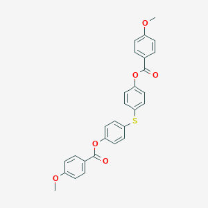 molecular formula C28H22O6S B290712 4-({4-[(4-Methoxybenzoyl)oxy]phenyl}sulfanyl)phenyl 4-methoxybenzoate 