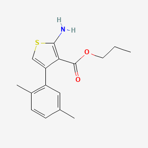 Propyl 2-amino-4-(2,5-dimethylphenyl)thiophene-3-carboxylate