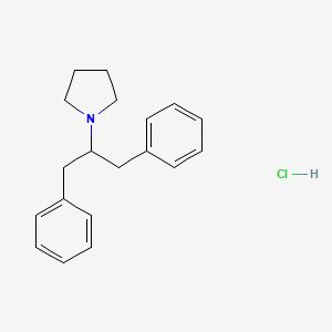 1-(1,3-Diphenylpropan-2-yl)pyrrolidine hydrochloride