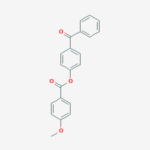 molecular formula C21H16O4 B290714 4-Benzoylphenyl 4-methoxybenzoate 