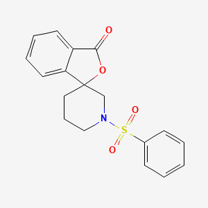 1'-(phenylsulfonyl)-3H-spiro[isobenzofuran-1,3'-piperidin]-3-one