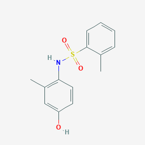 molecular formula C14H15NO3S B290716 N-(4-hydroxy-2-methylphenyl)-2-methylbenzenesulfonamide 