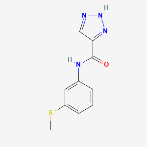 molecular formula C10H10N4OS B2907160 N-(3-(methylthio)phenyl)-1H-1,2,3-triazole-5-carboxamide CAS No. 1493846-31-3