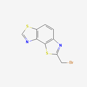 molecular formula C9H5BrN2S2 B2907163 2-(Bromomethyl)benzo[1,2-d:3,4-d']bis(thiazole) CAS No. 1396791-54-0