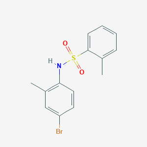 molecular formula C14H14BrNO2S B290717 N-(4-bromo-2-methylphenyl)-2-methylbenzenesulfonamide 