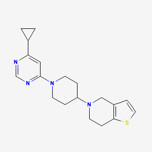 5-[1-(6-Cyclopropylpyrimidin-4-yl)piperidin-4-yl]-6,7-dihydro-4H-thieno[3,2-c]pyridine